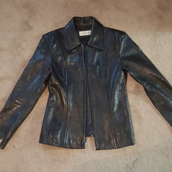 Women's leather jacket - Picture 1 of 2
